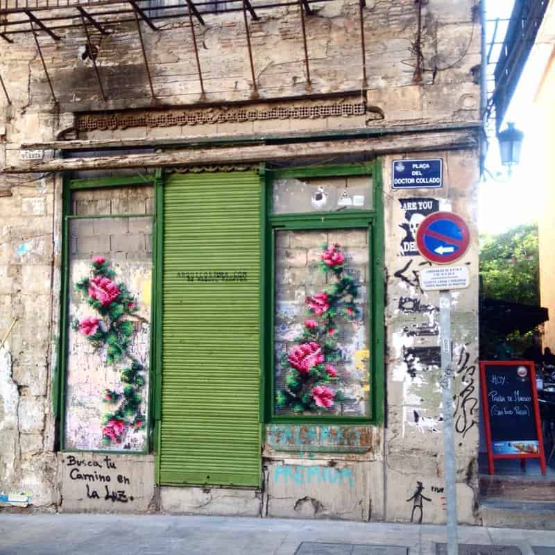 Cross Stitch Graffiti Art from Raquel Rodrigo