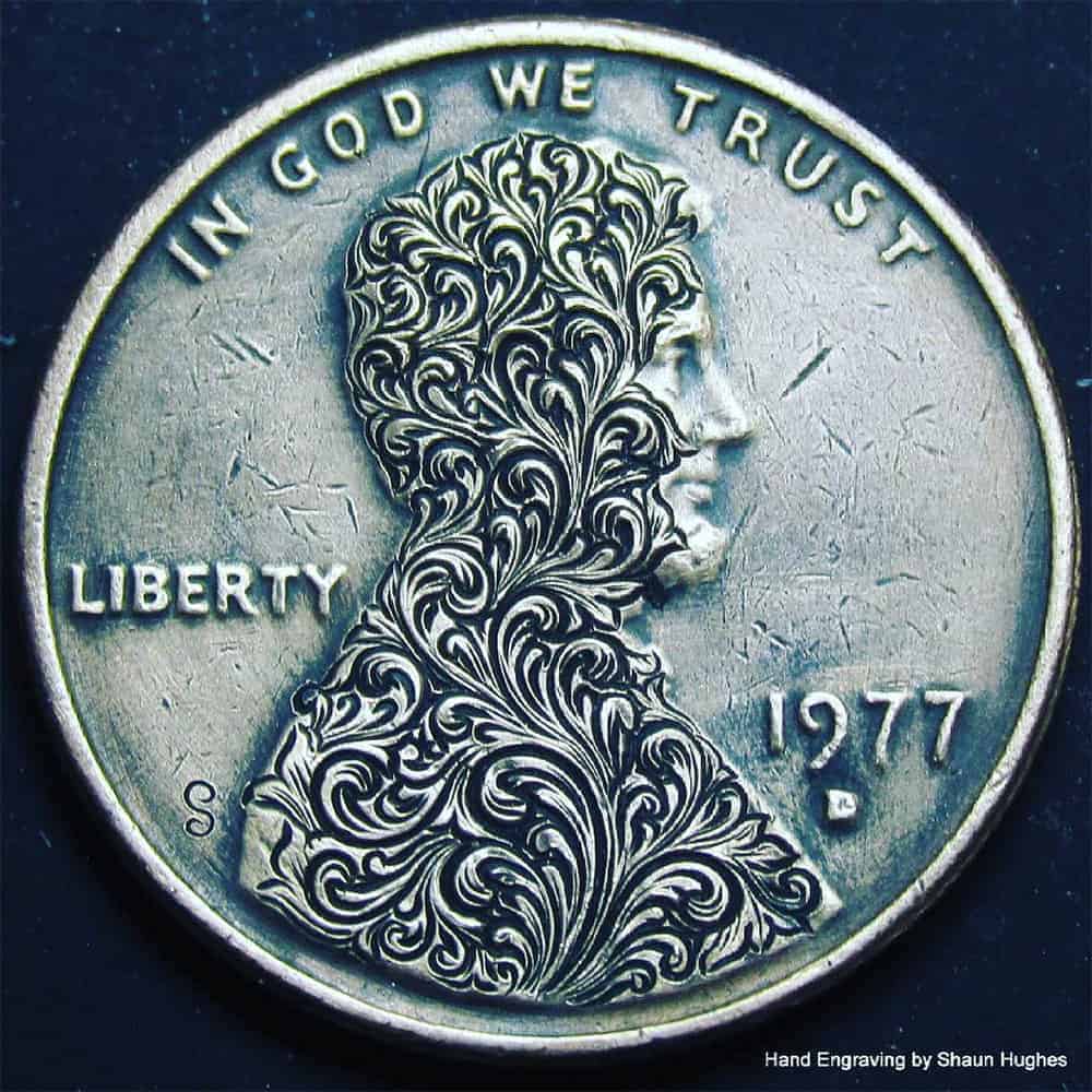 Coin Engrave Liberty