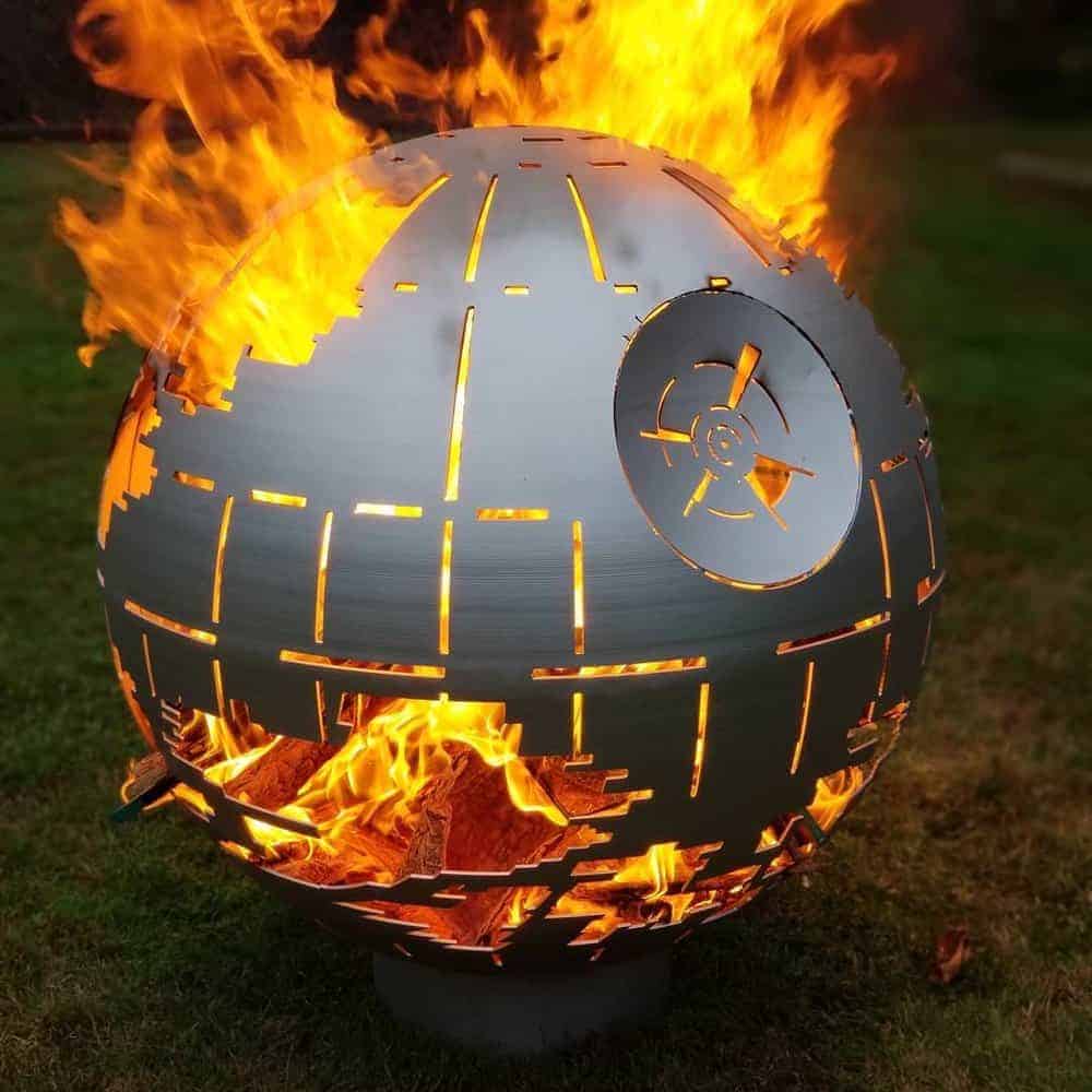 Deathstar fire pit silver