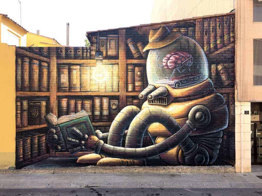 Library Mural