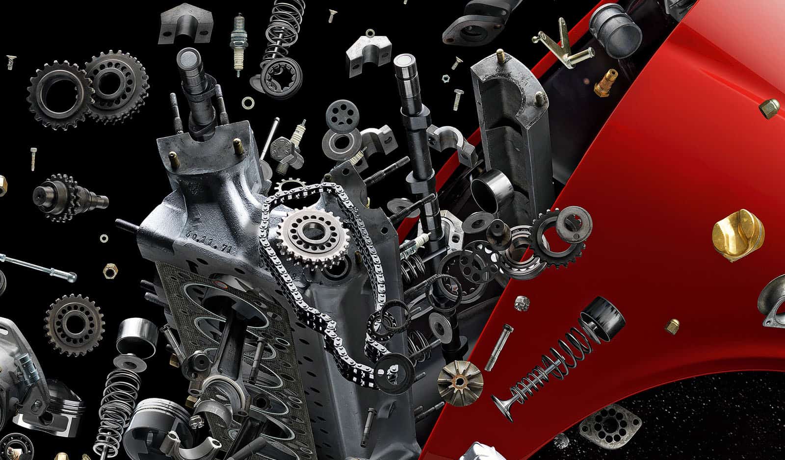 CloseUp Disintegrating Lamborghini