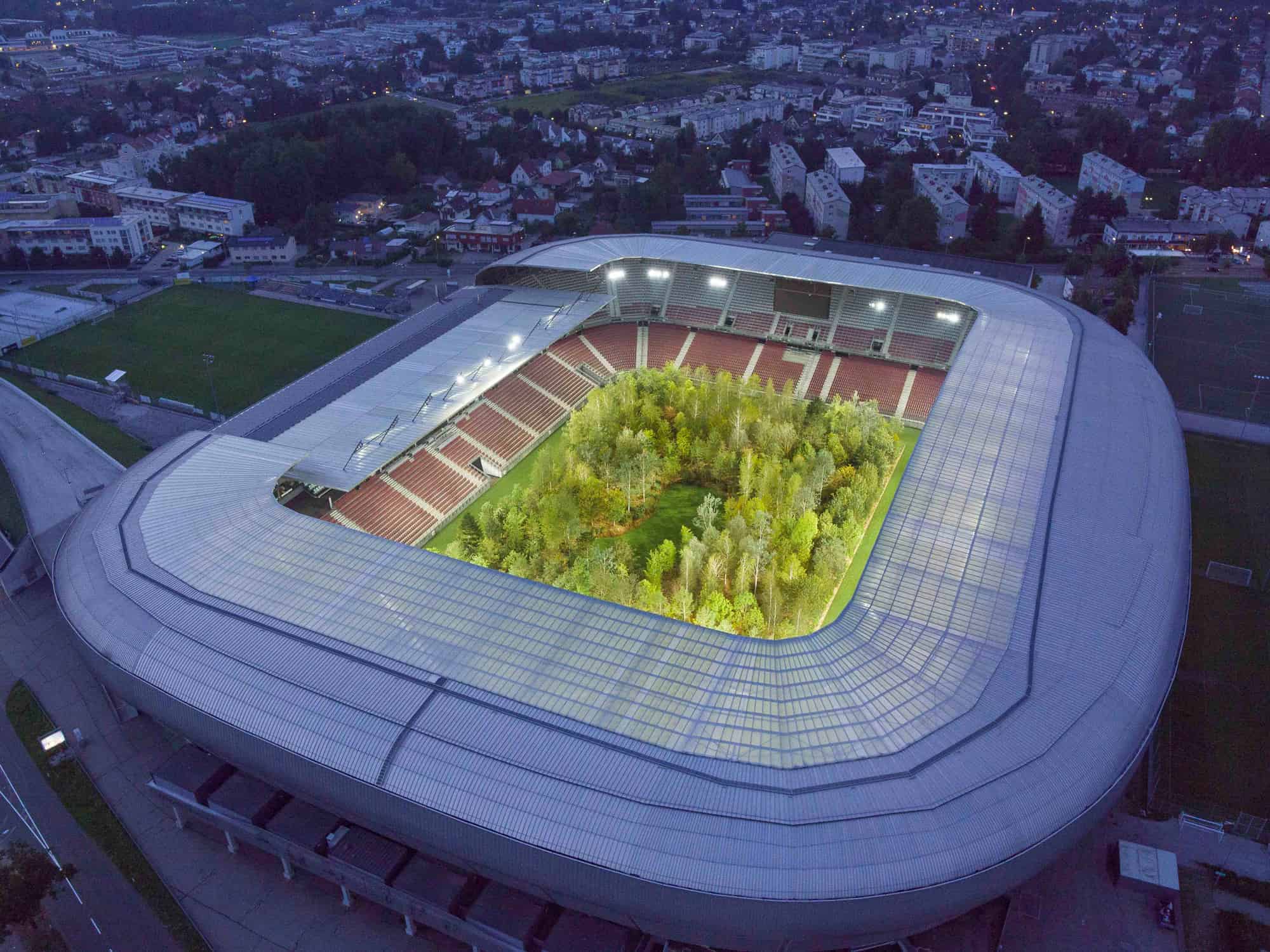 From Above at Night Time