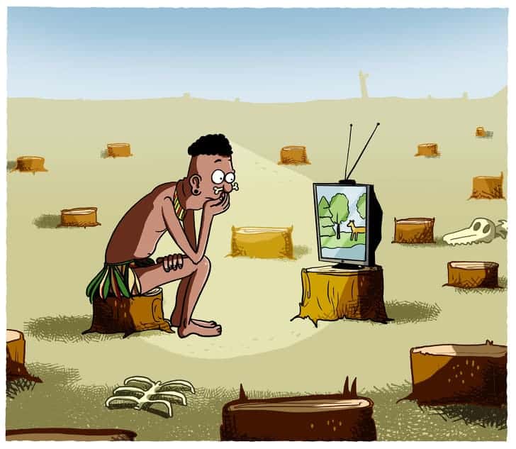 Watching happy movies