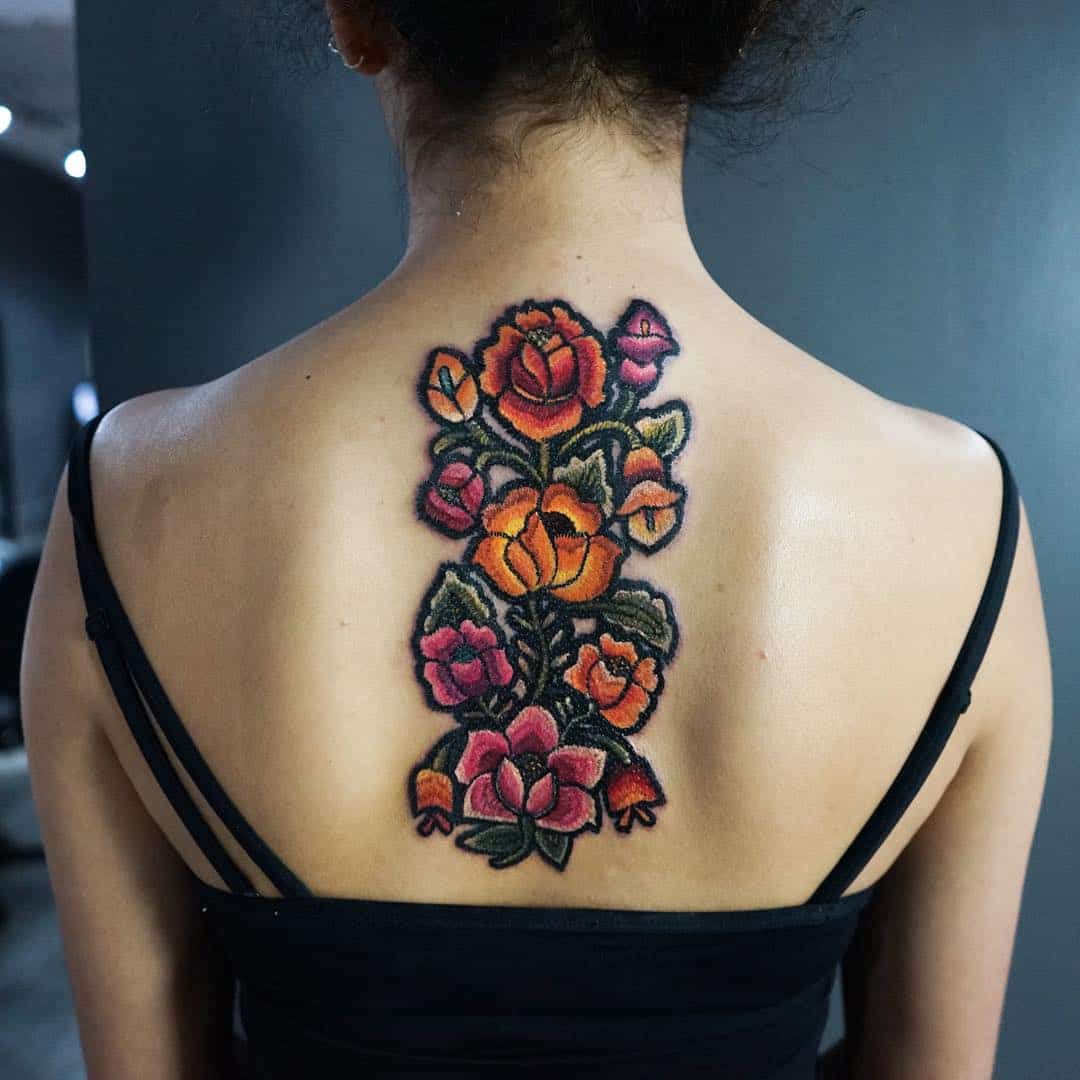 Embroidery Tattoo - The New Trend Is On A Rise - Leona Creo