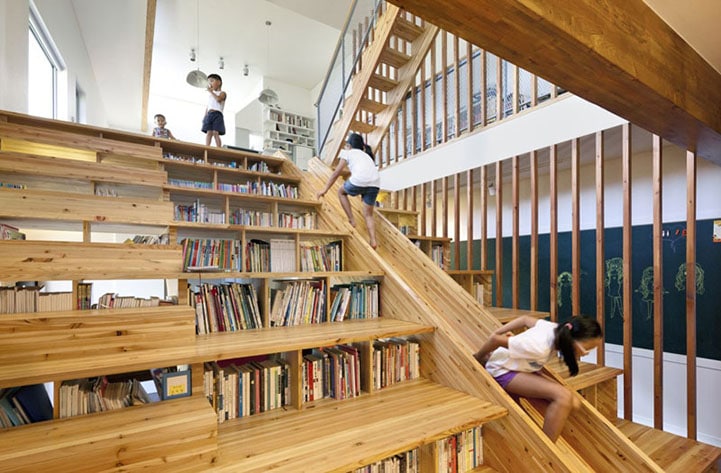 Indoor Bookshelf Playground