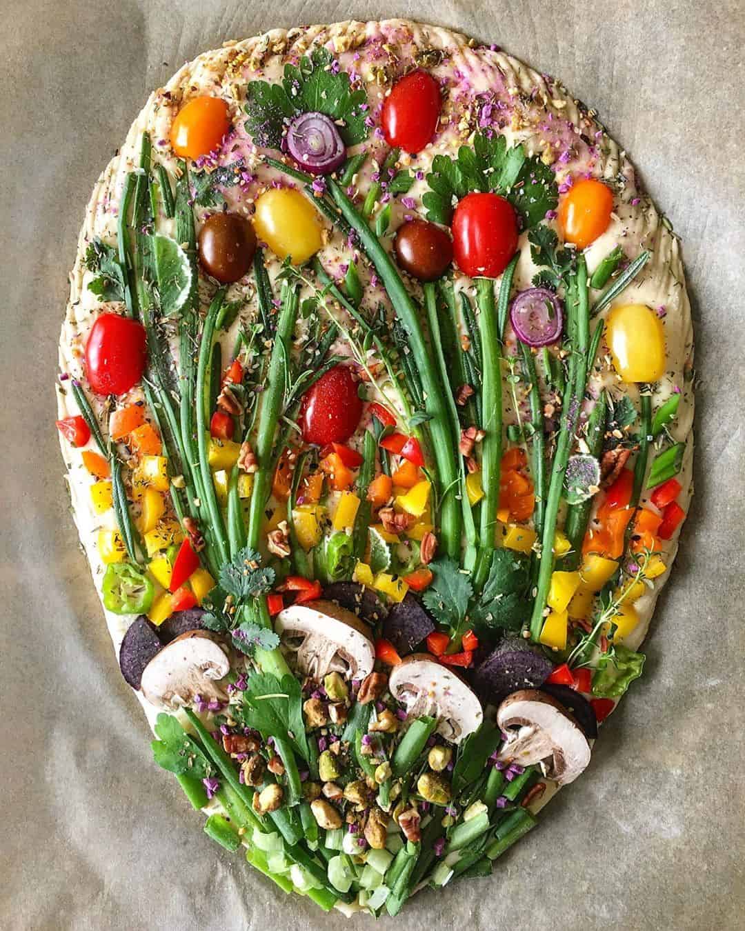 Spring bread decoration