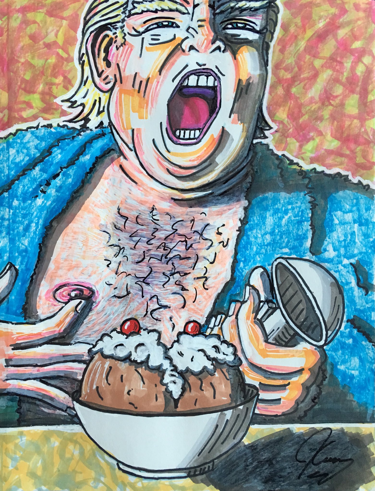 Jim Carrey's Trump Painting