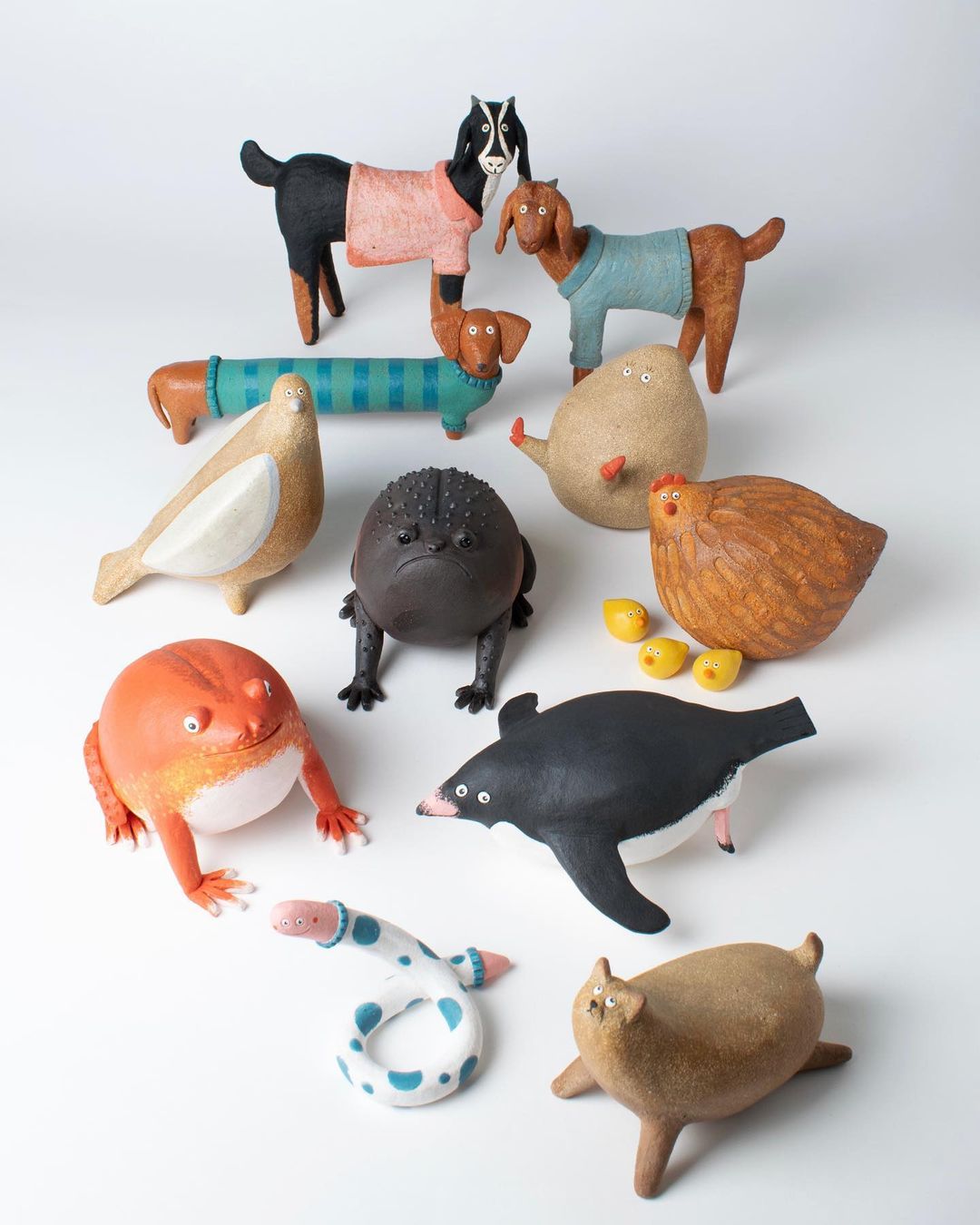 Ceramic animal team