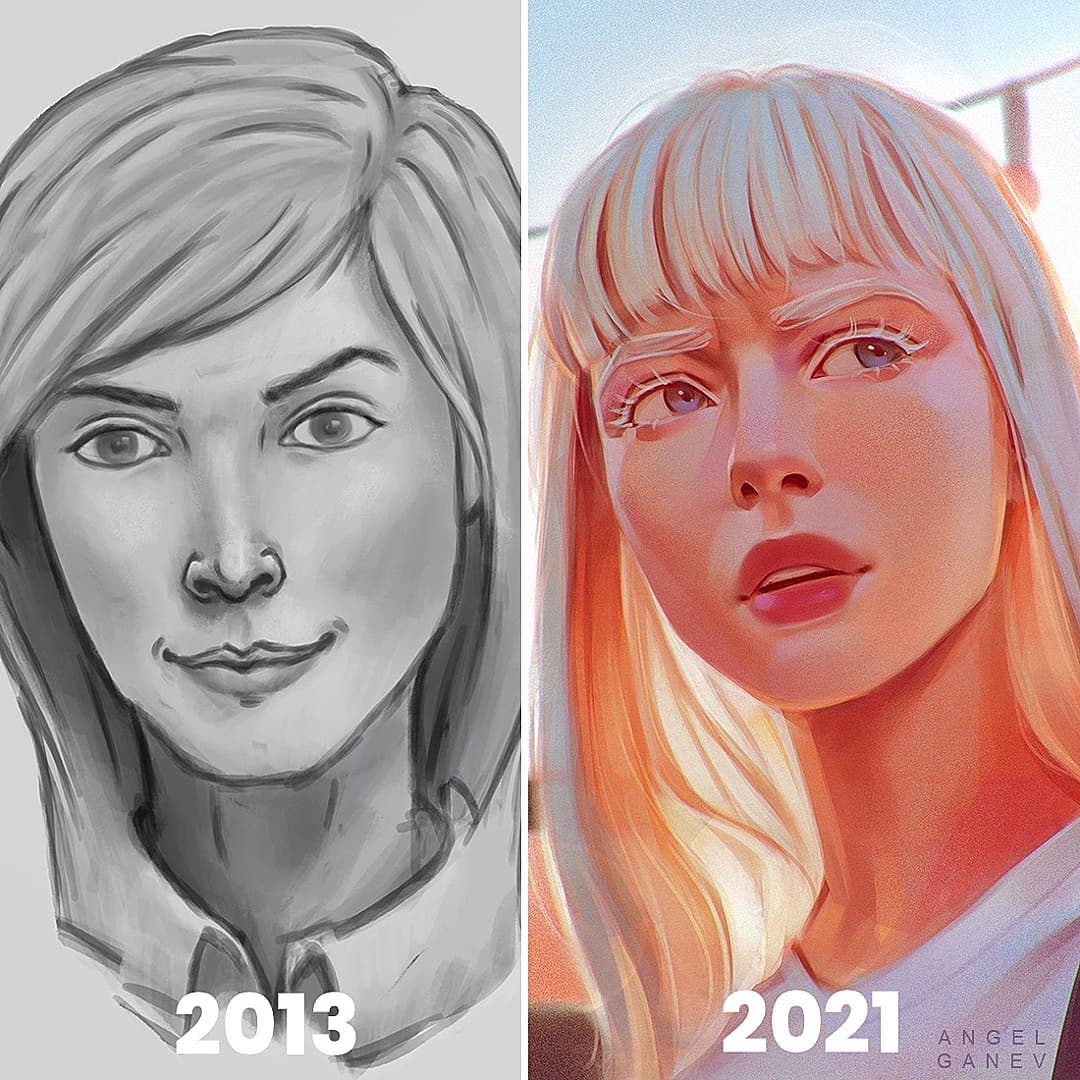 Angel Ganev Drawing Progress 2