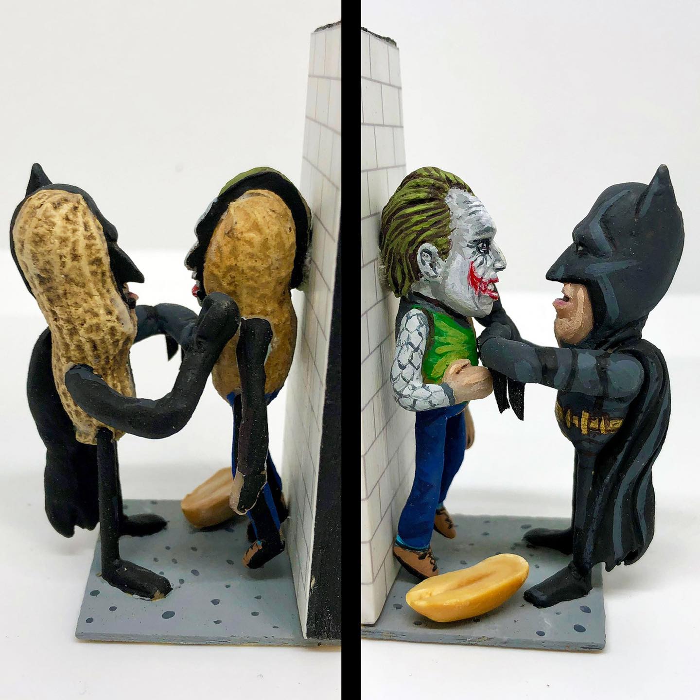 Joker and Batman as Peanuts