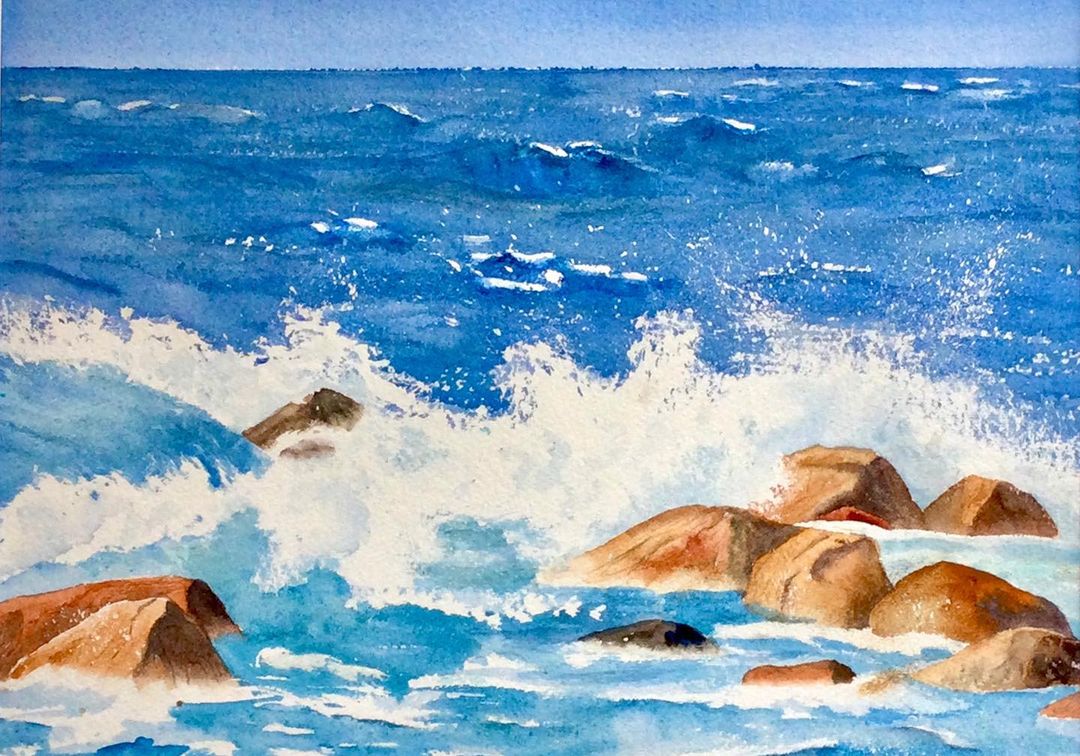 The Crashing Waves by Carol Davidson