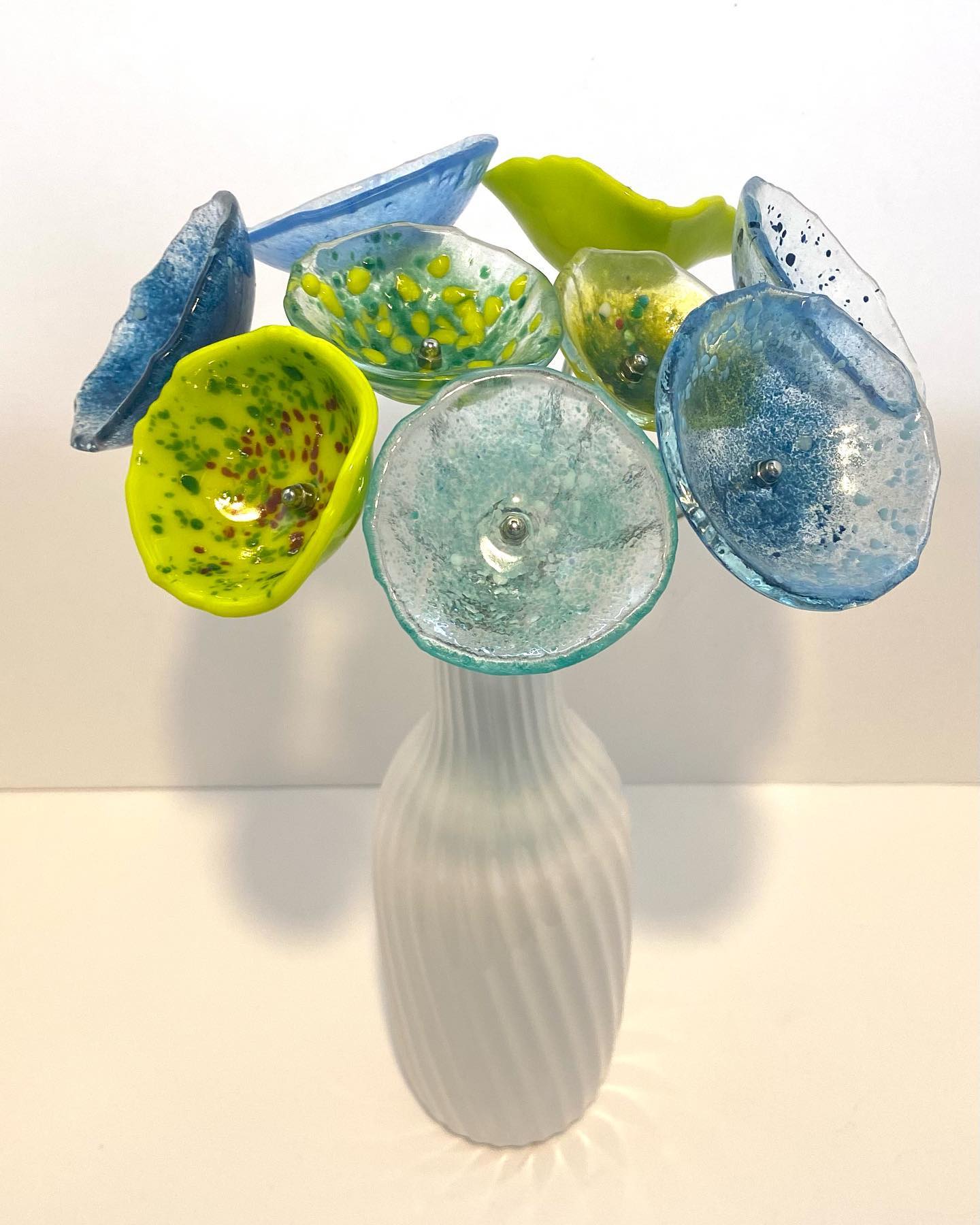 Glass flowers by Sue Artist