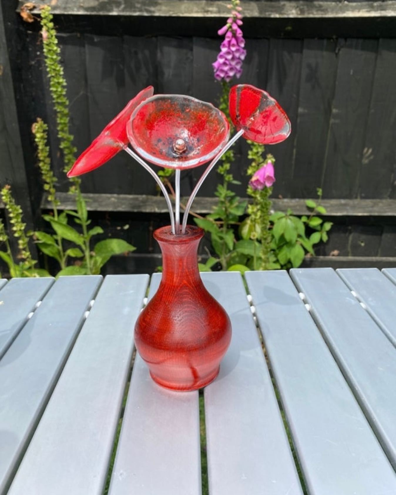 Glass bouquets by Sue Artist