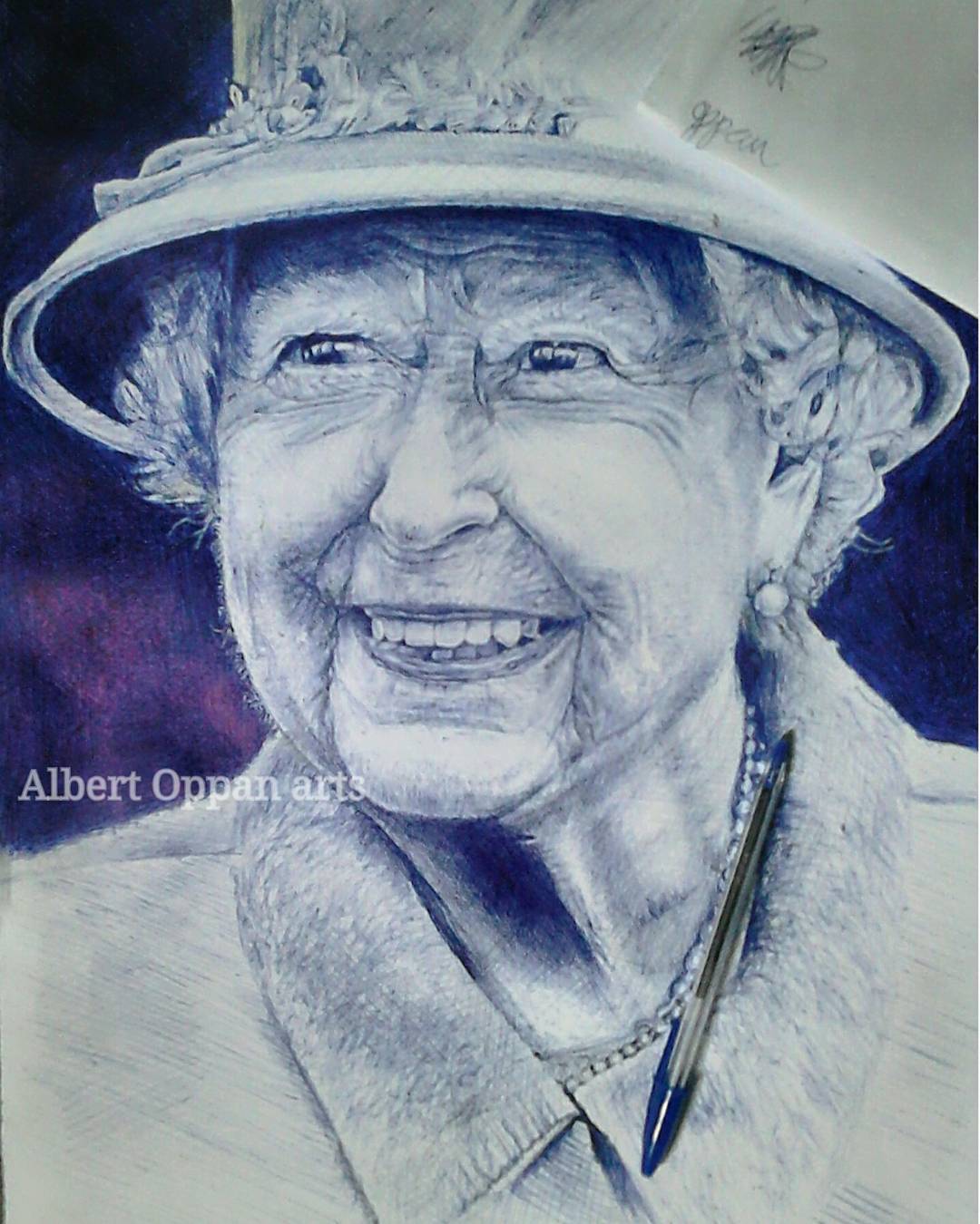 Queen Elizabeth II by Albert Oppan