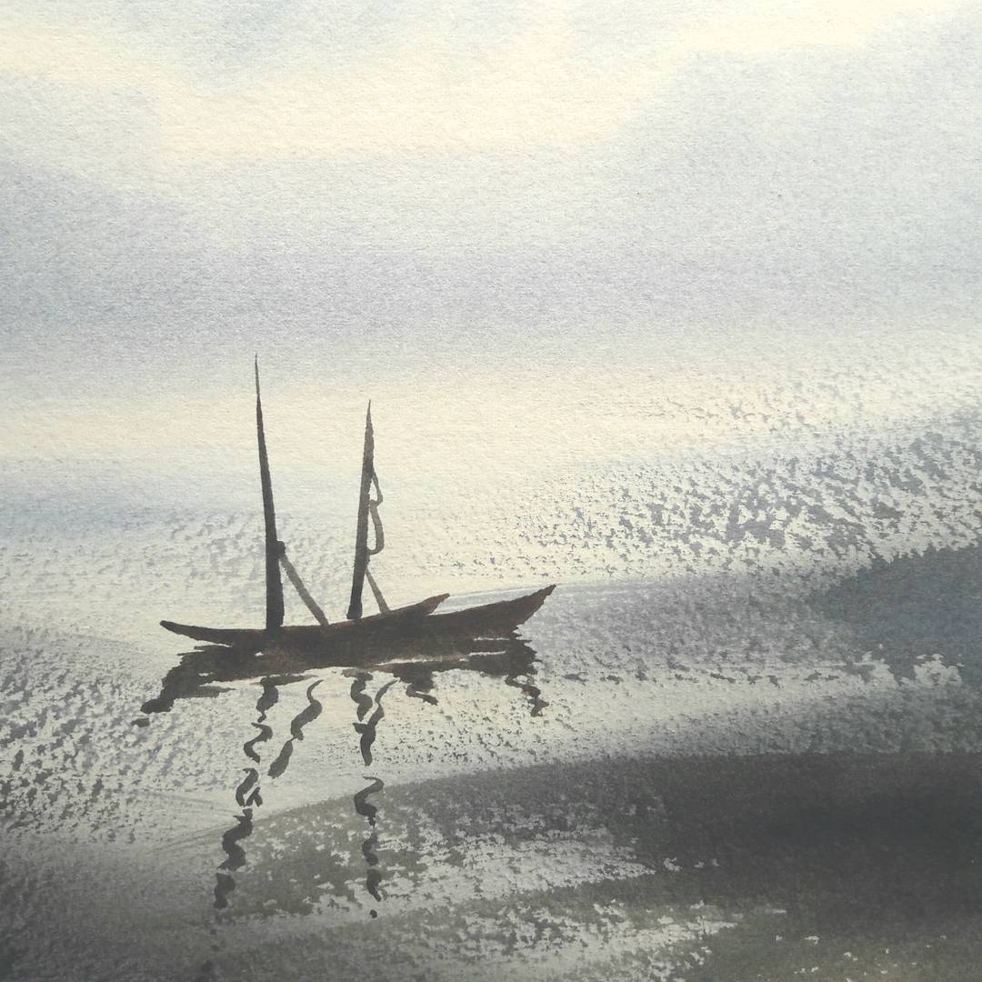 Boat Painting by Ray McSharry