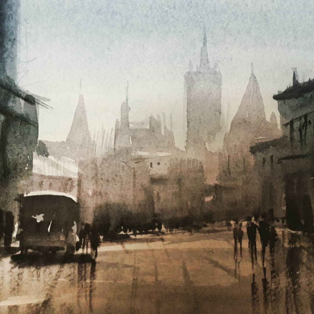 The outskirts of town by Ray McSharry