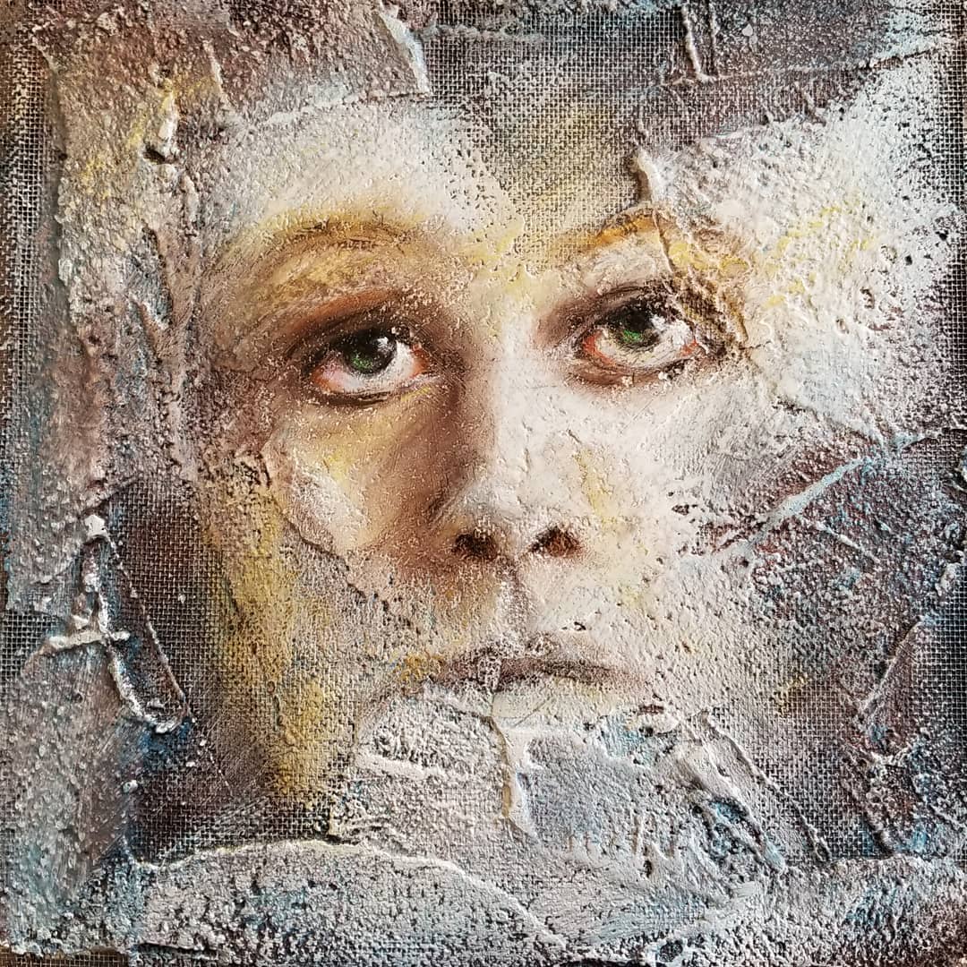 Portrait Drawing by Tina Pustizzi Meschko