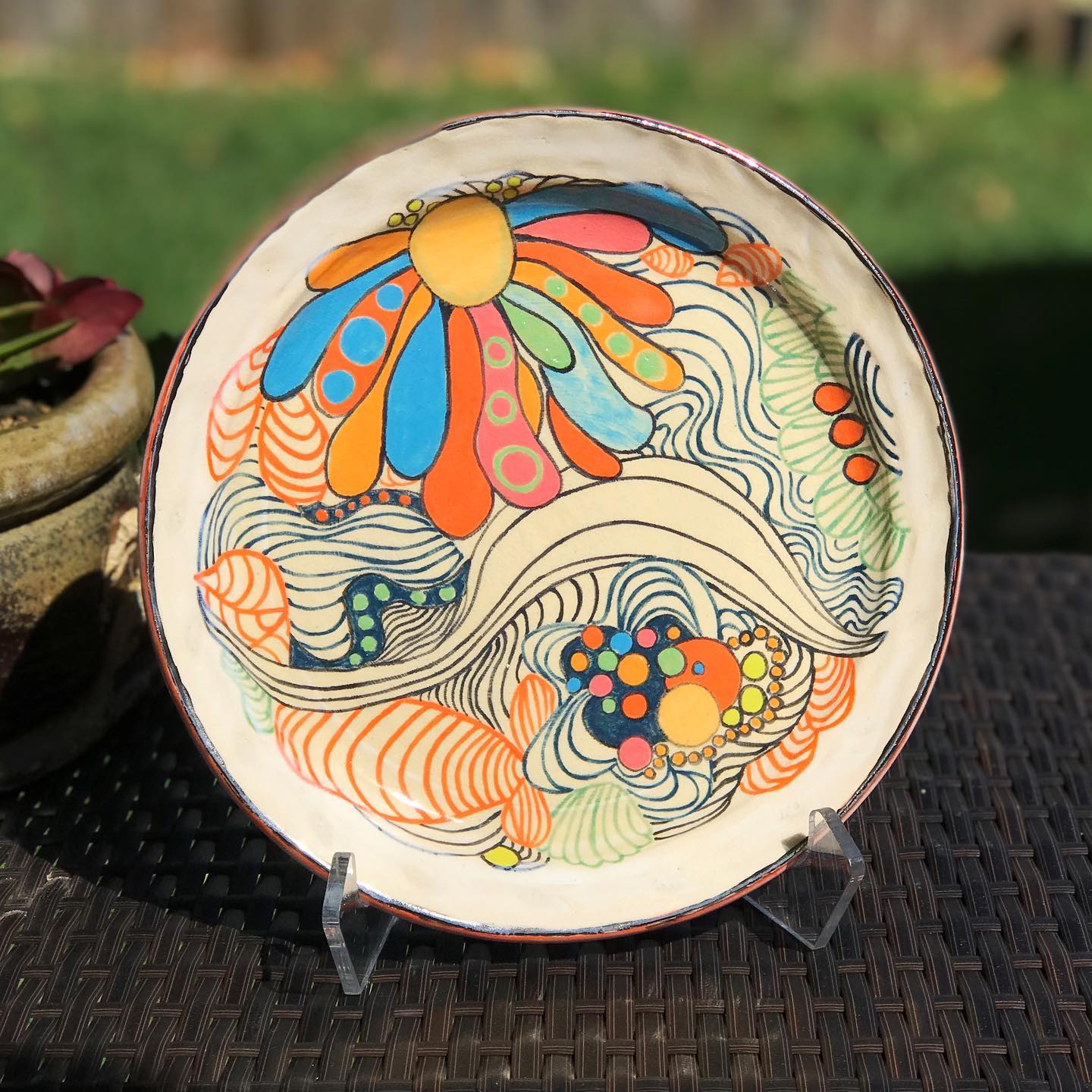 Plate Decorative Art by Melanie Shaw
