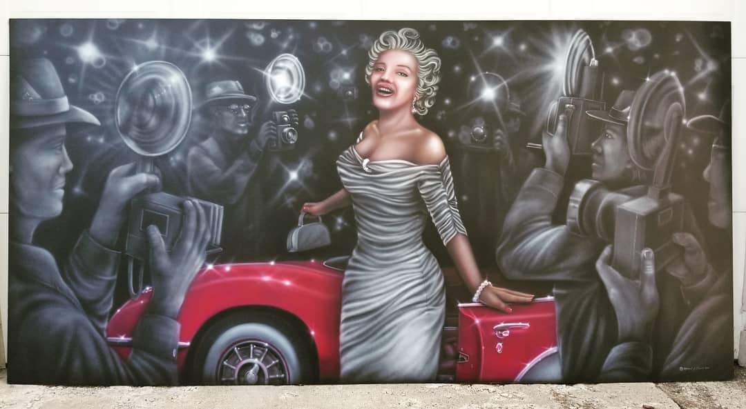 Celebrity Painting by Mike Dennis