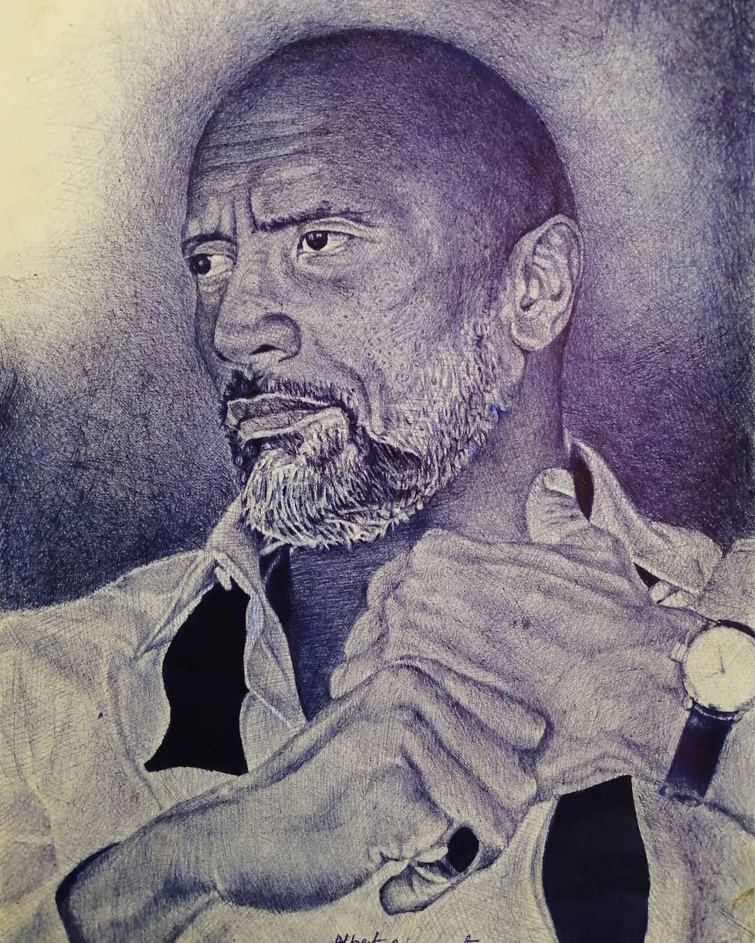 Dwayne Johnson by Albert Oppan