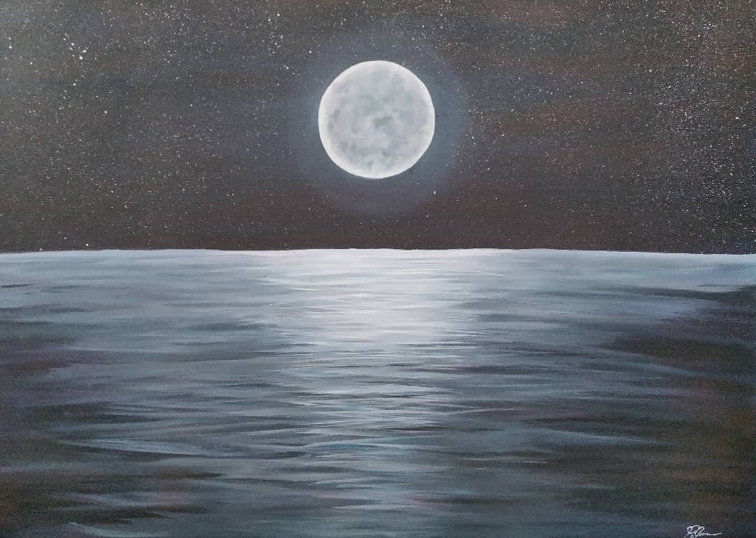 Moonlit Ocean by Paul Gorman