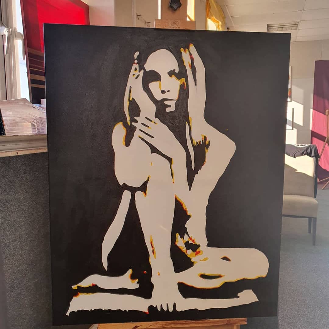 Woman Painting by Helen Othen