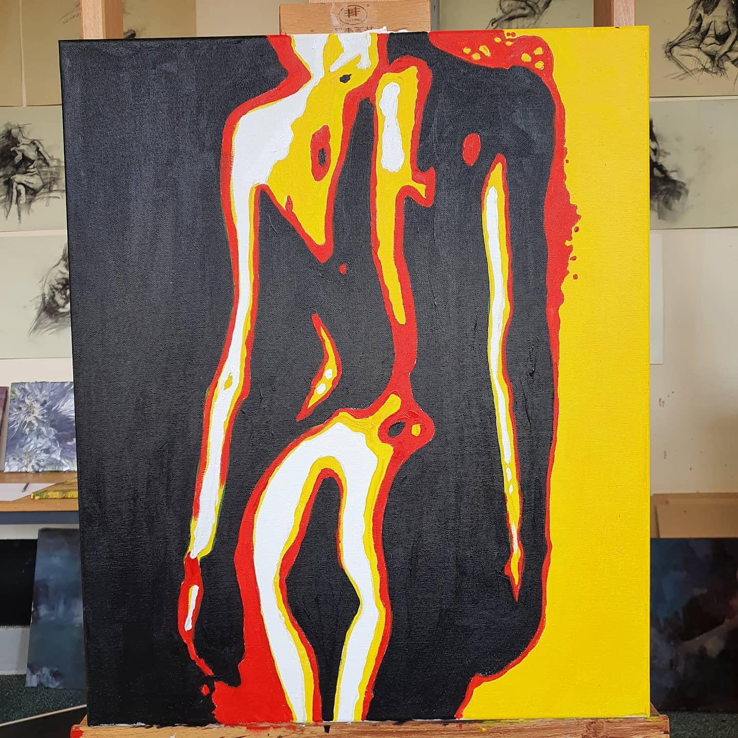 Woman Painting by Helen Othen