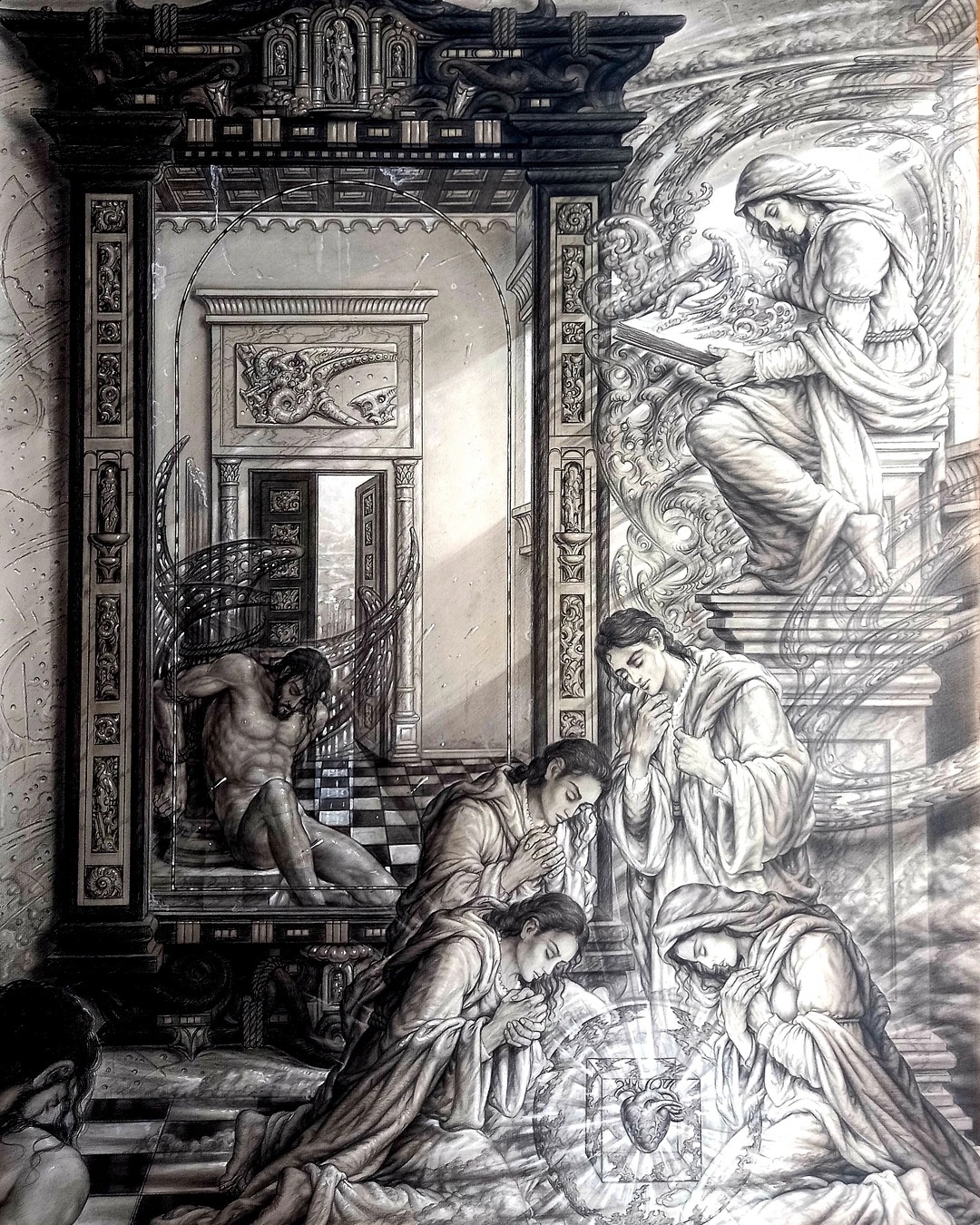 People Drawing by Carlos de Moraleja