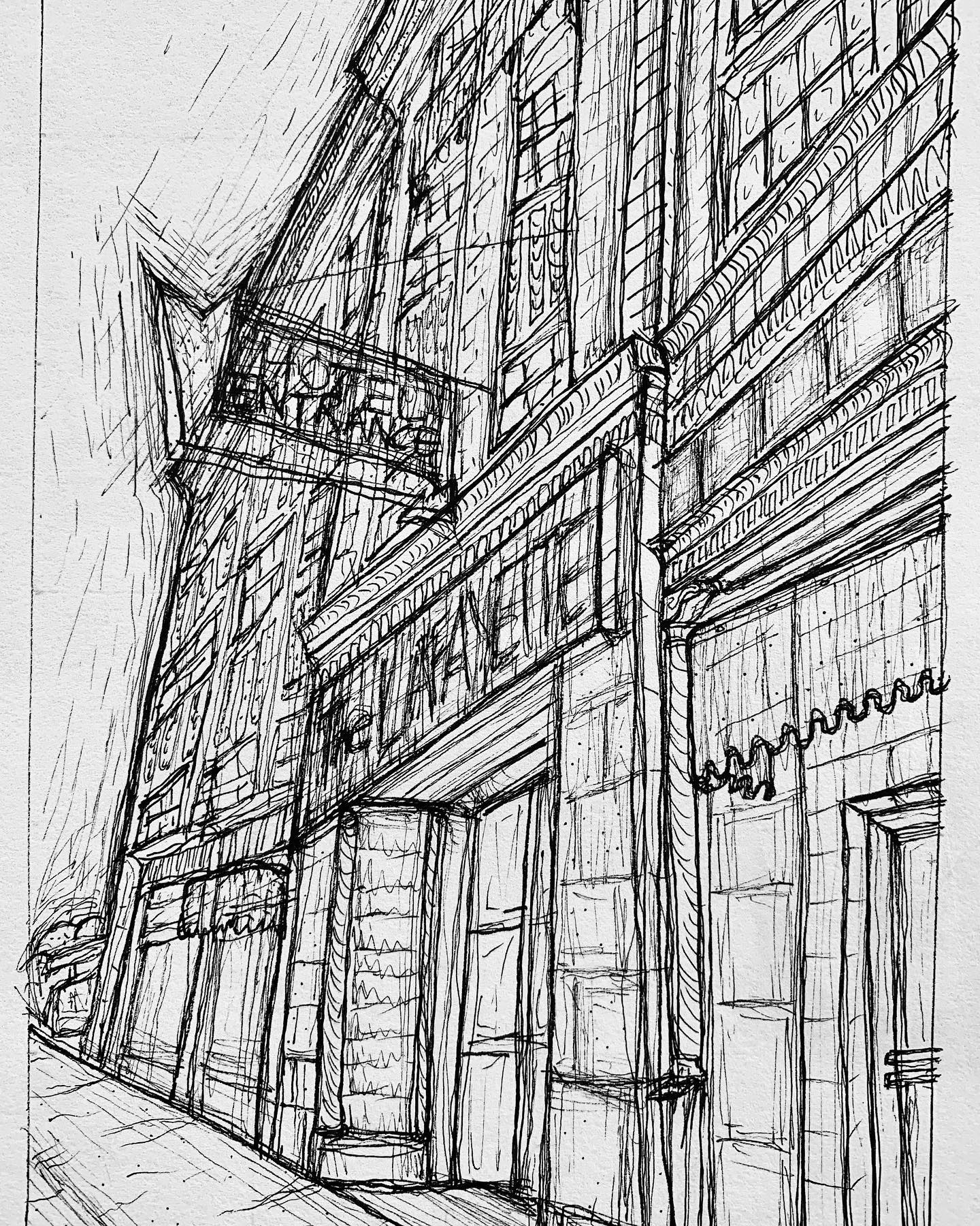 Architecture Drawing by Cheyenne Dean