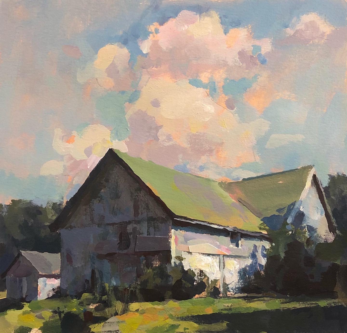 August Barn by Tad Retz