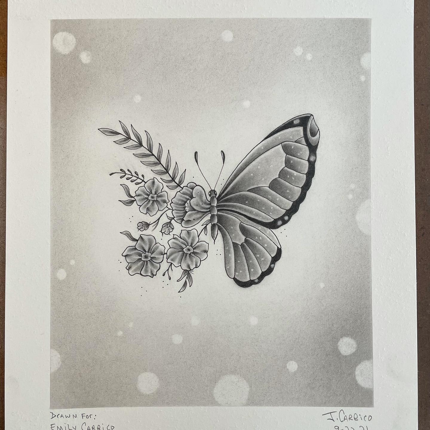 Tattoo Drawing by John Carrico