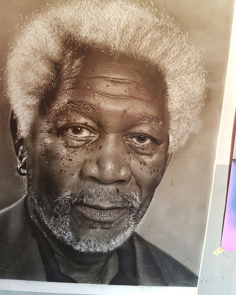 Morgan Freeman by Victor Achineje