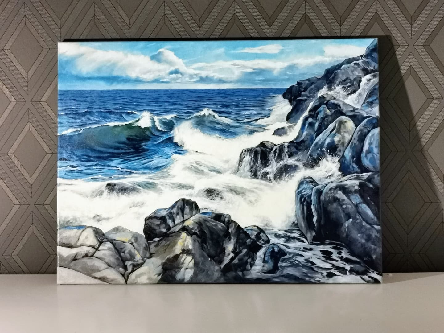 Ocean Painting by Erik Björkland