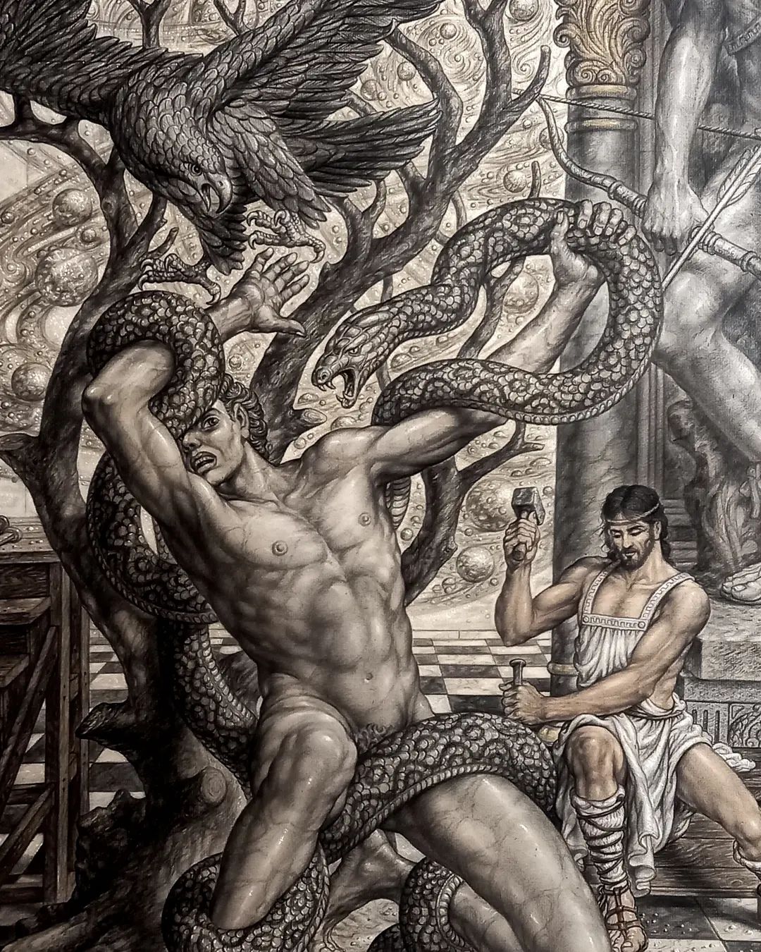 Mythology Drawing by Carlos de Moraleja