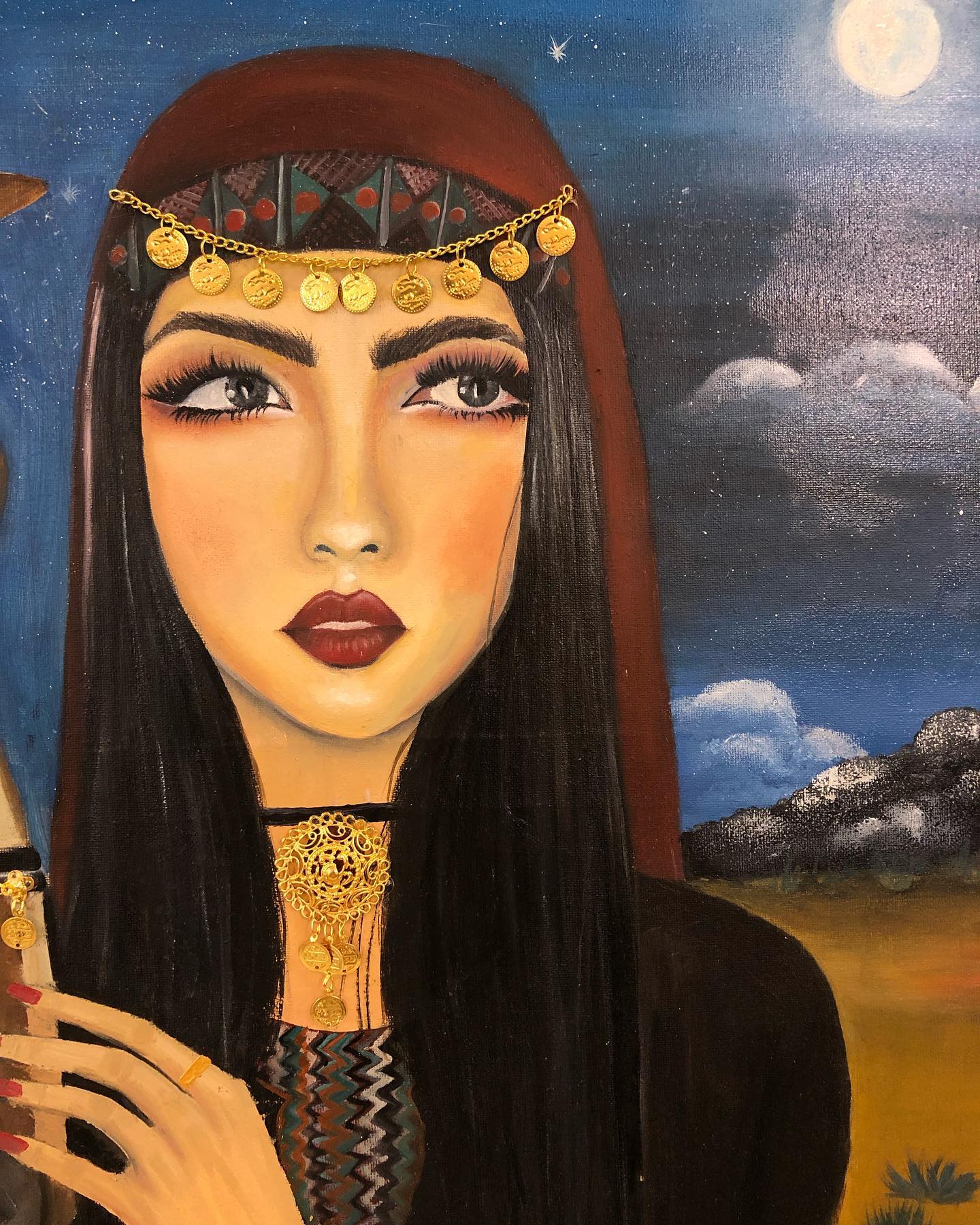 Woman Painting by Elham Mohammed