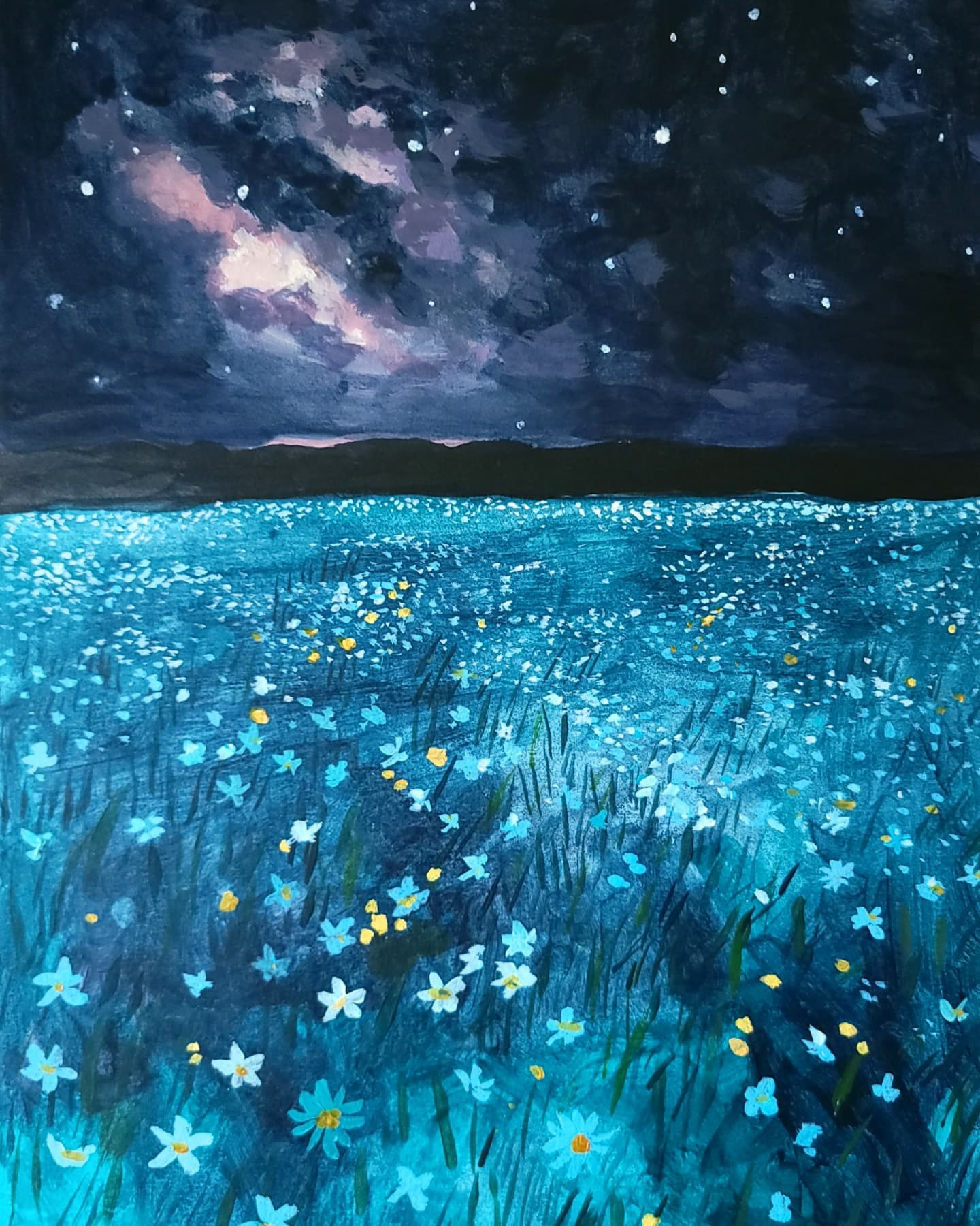 Night Meadow by Claire Burke Whitehead
