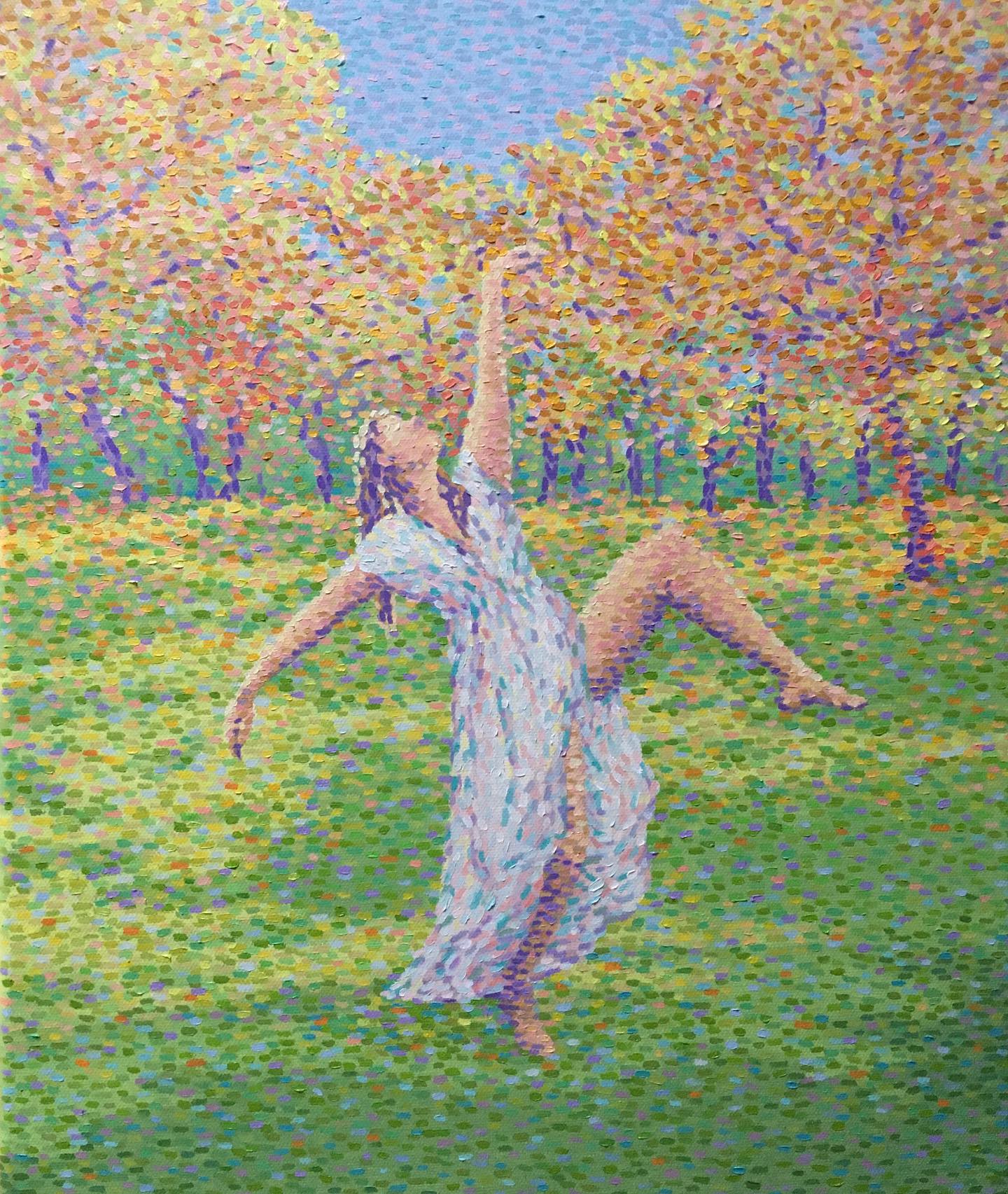 Woman Painting by Katie Lazell