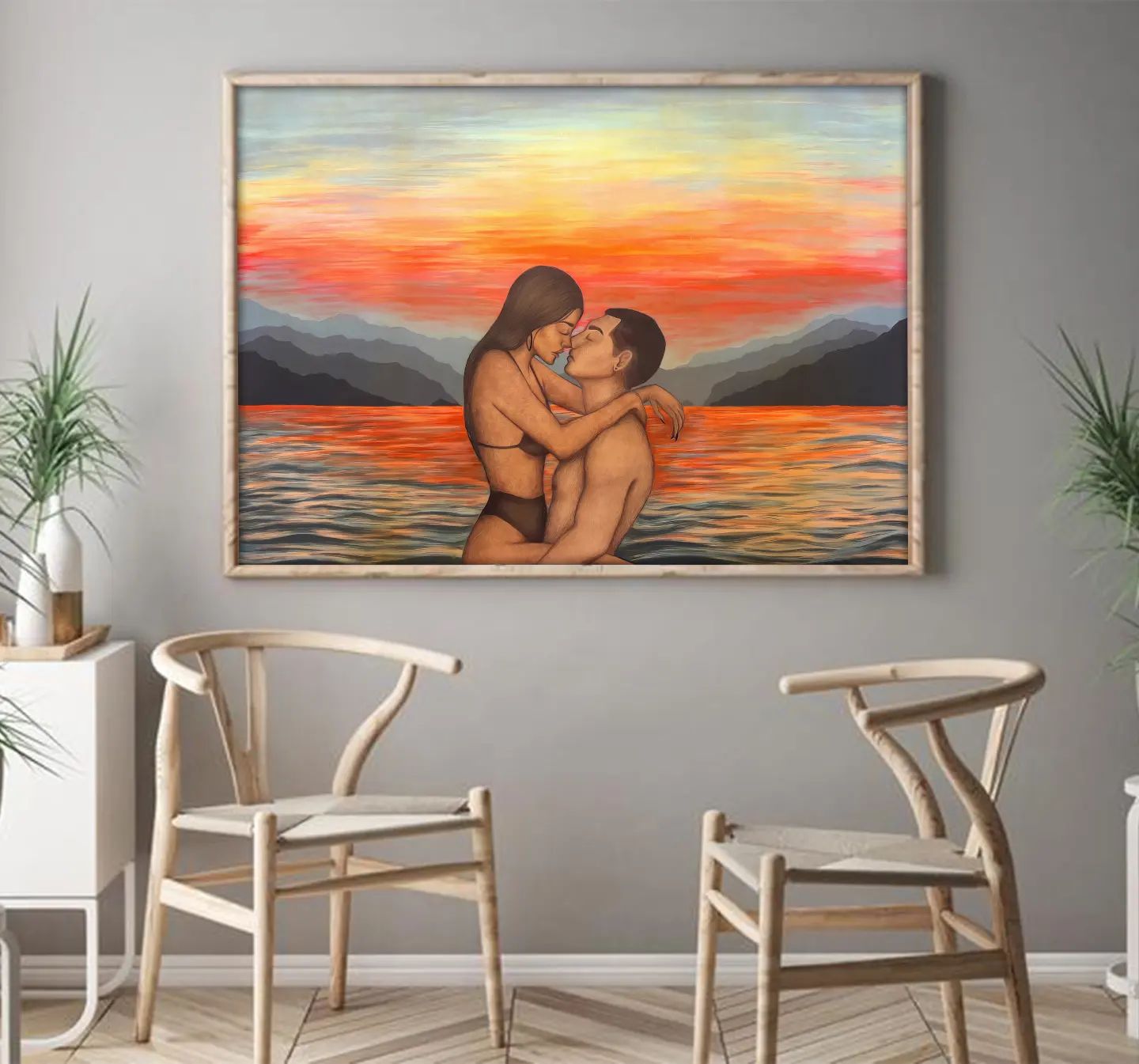 Couple Painting by Deva Betül Tatar