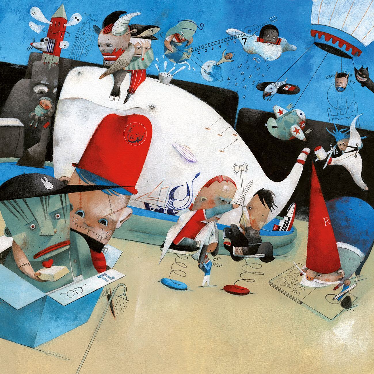 Illustration for a calendar by Steven Hasten