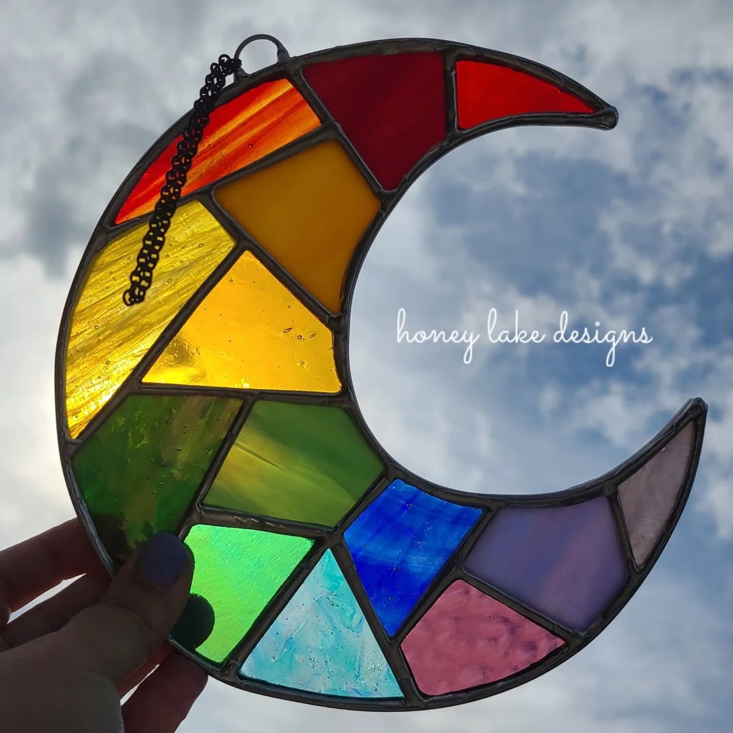Glass moon by Jen Artist