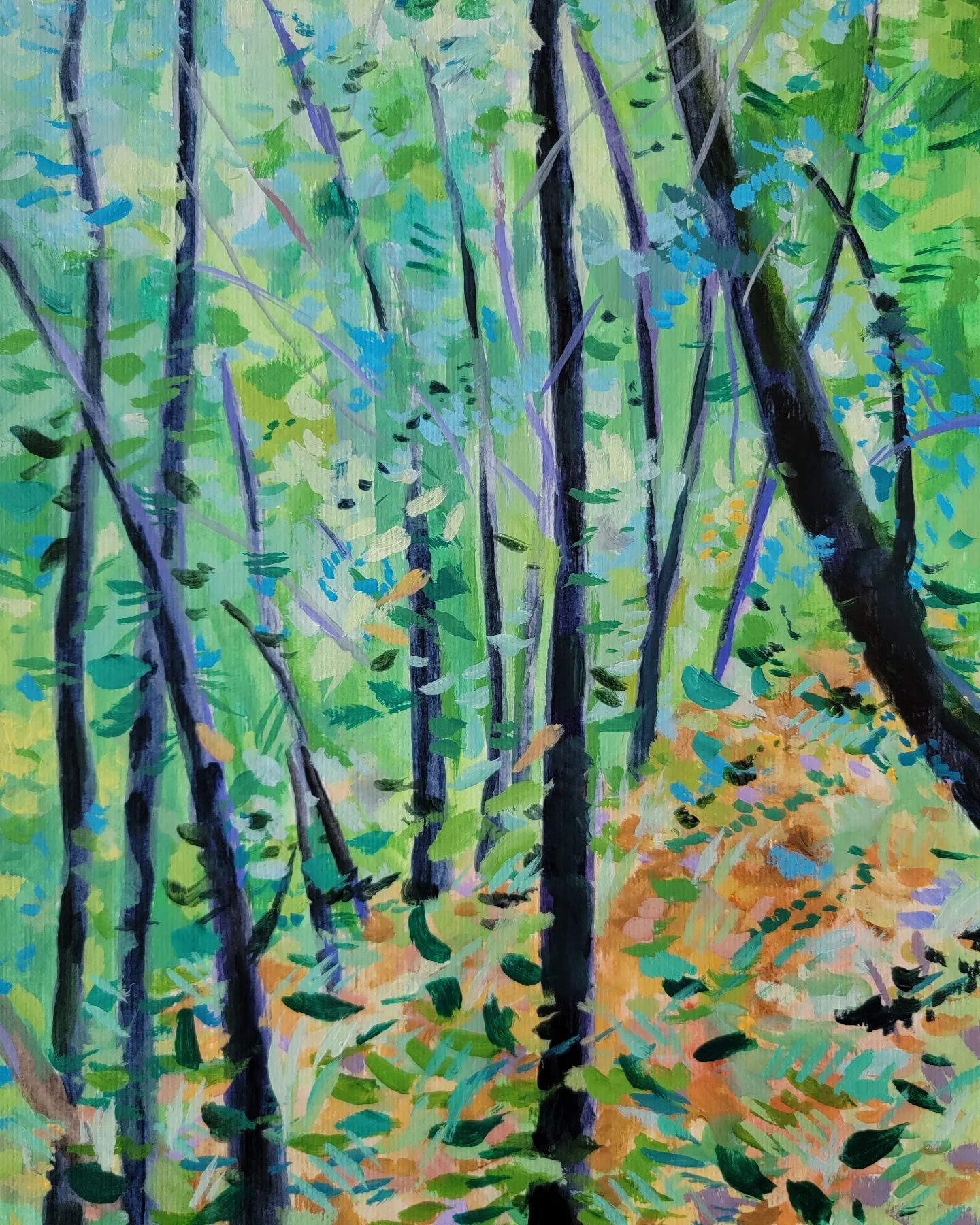 Bay Trees at the Creek by Claire Burke Whitehead