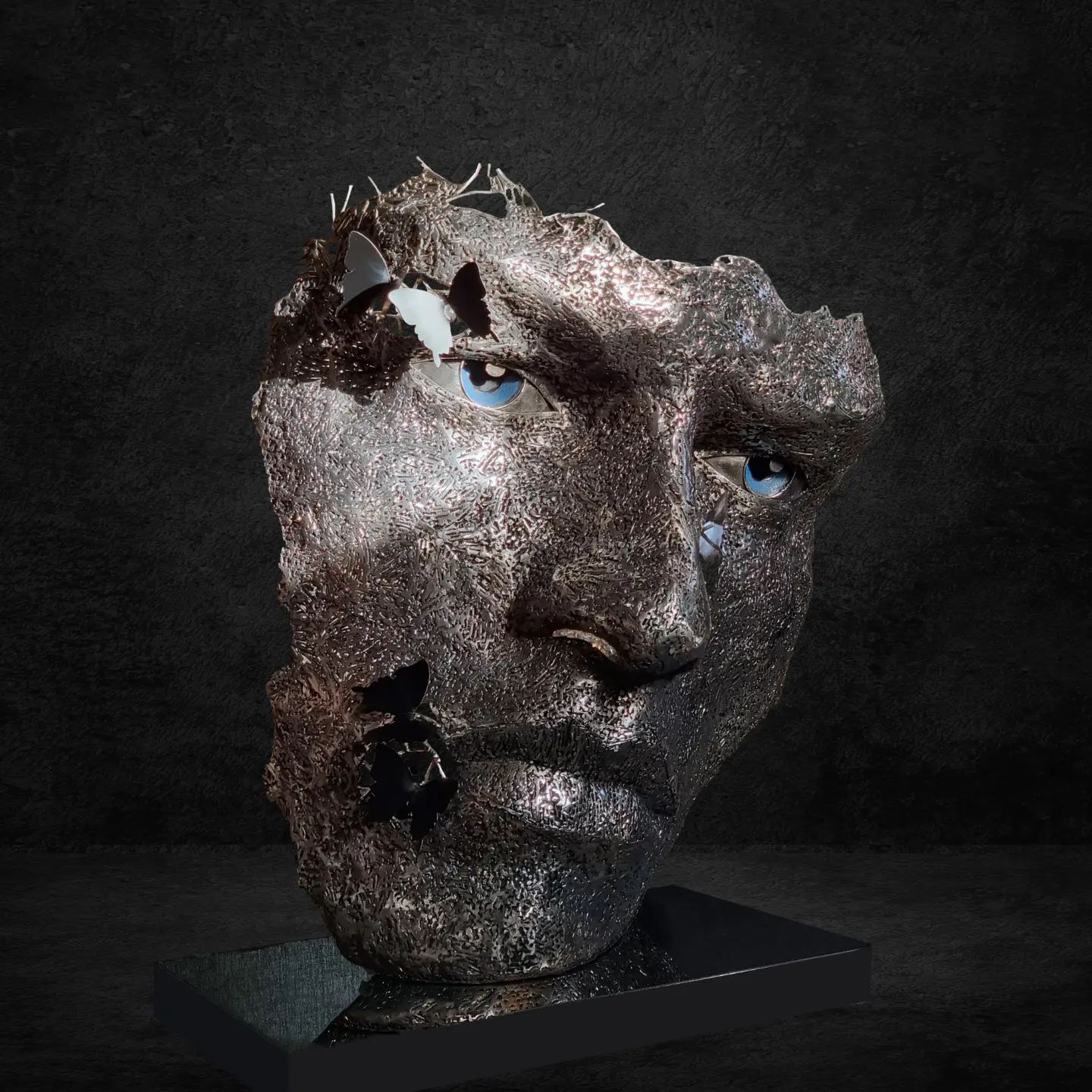 Head Sculpture by Georgie Poulariani