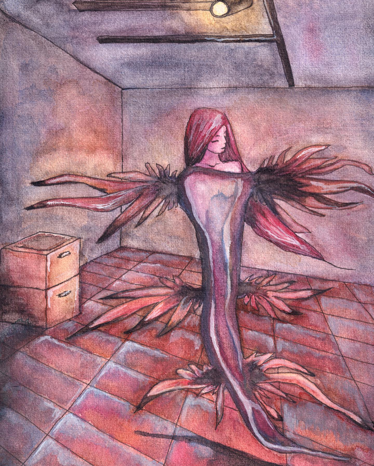 Stranger in a room by Keopathana Art