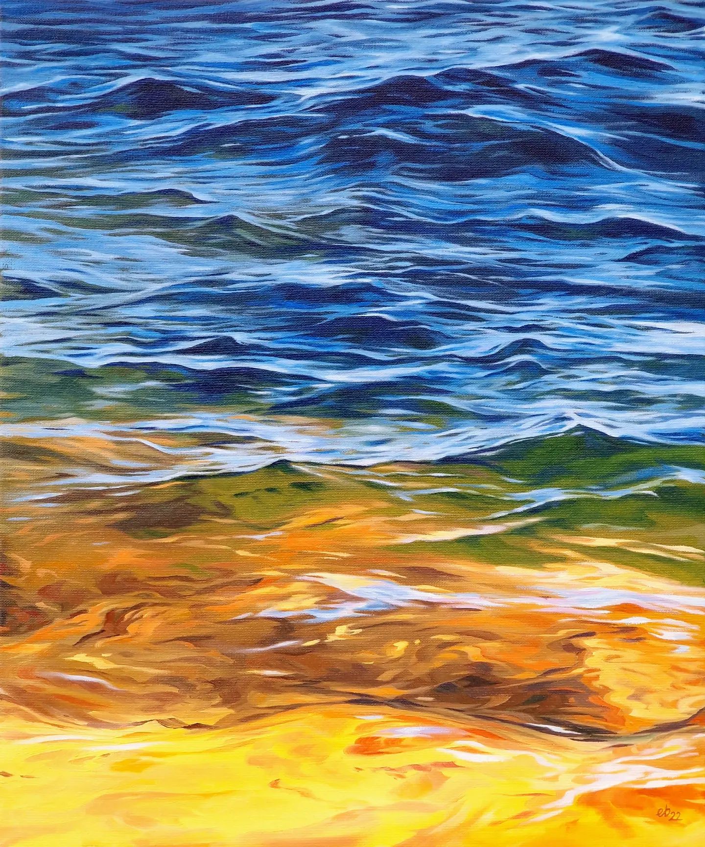 Ocean Painting by Erik Björkland