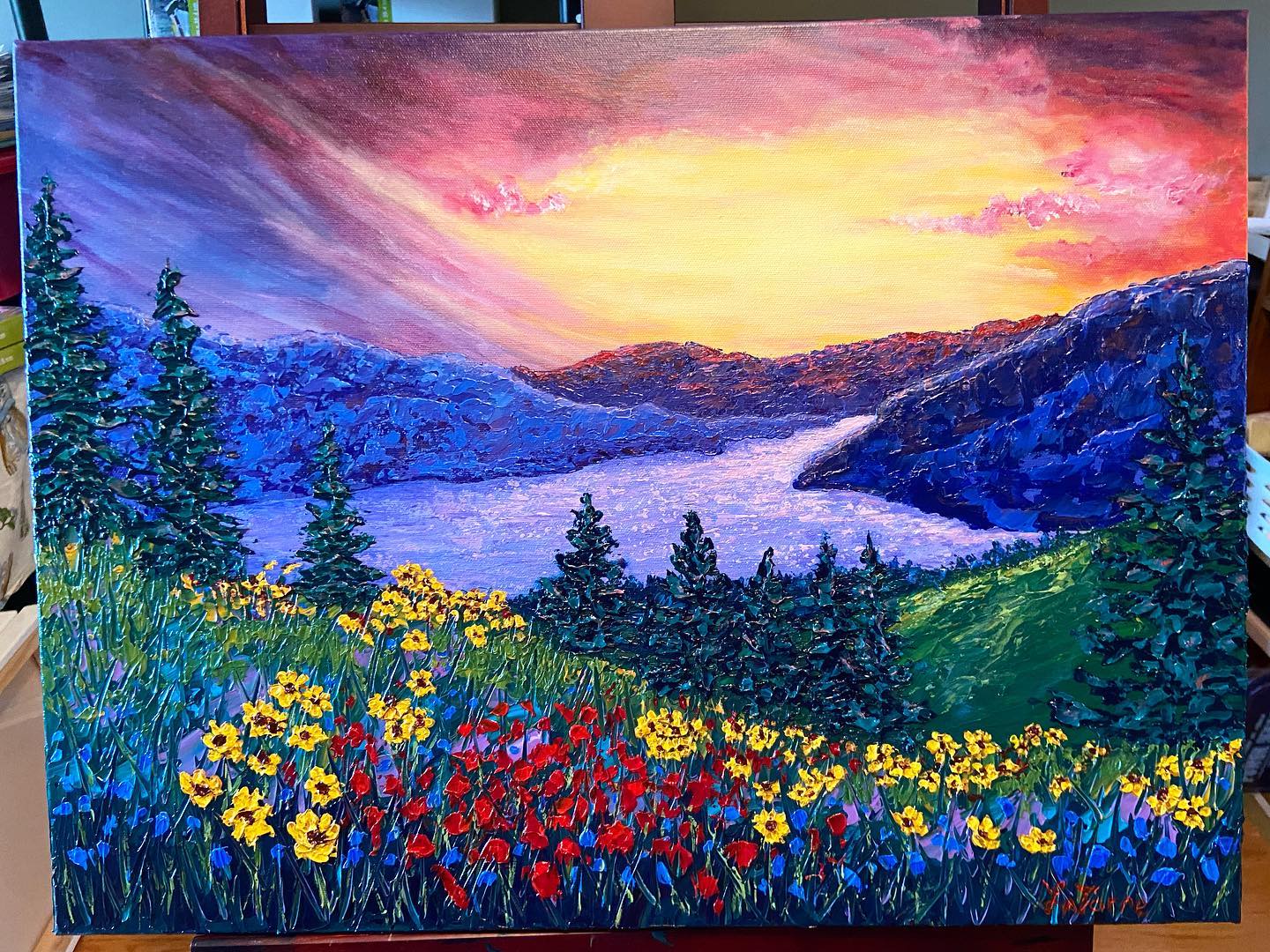 Flower Painting by Barbara LaTorre