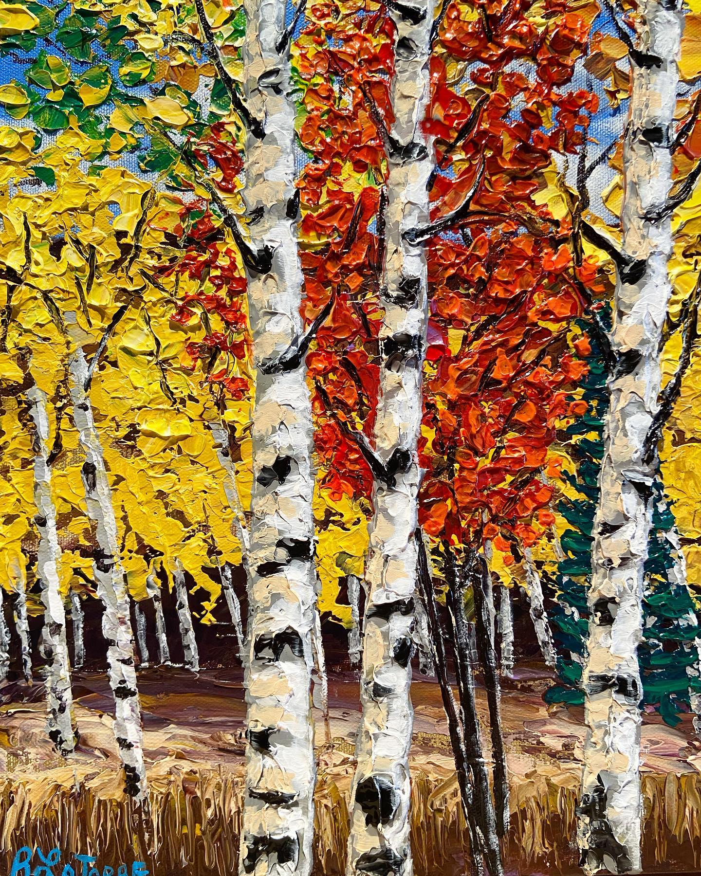 Forest Painting by Barbara LaTorre