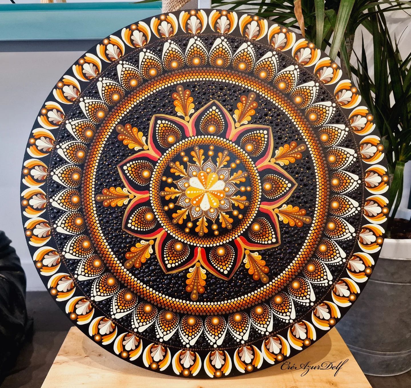 Mandala Decorative Art by Delphine Descoins