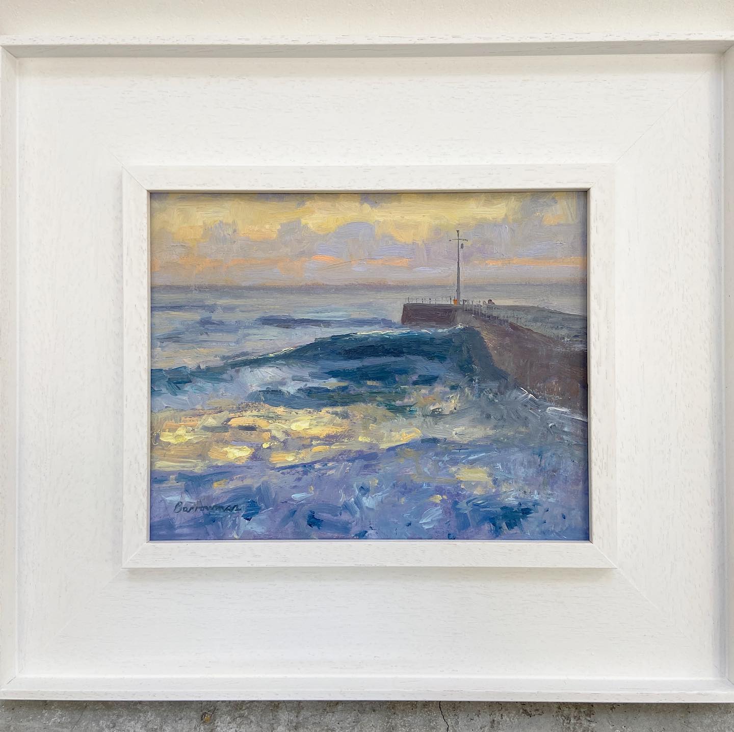 Incoming wave Porthleven by Andrew Barrowman