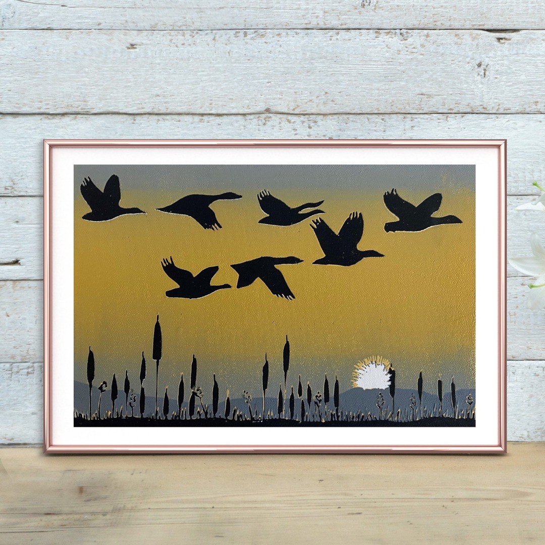 Bird Painting by Joanne Spencer