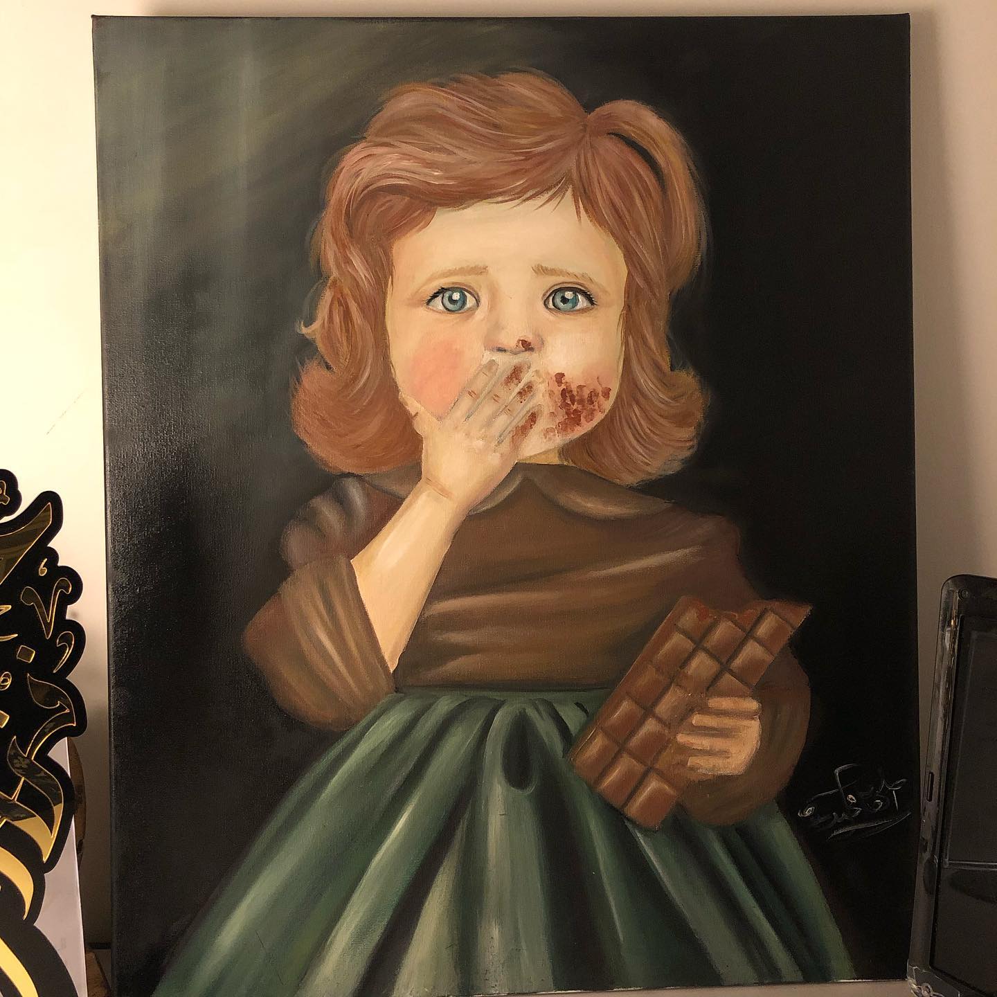 Girl Painting by Elham Mohammed